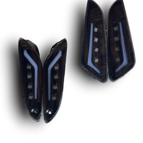 UNBR Zelioni/SIP Style FLOW knipperlichten Voor+Achter SET Vespa Sprint/Primavera